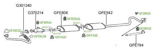 Система выпуска ОГ GT Exhaust 889