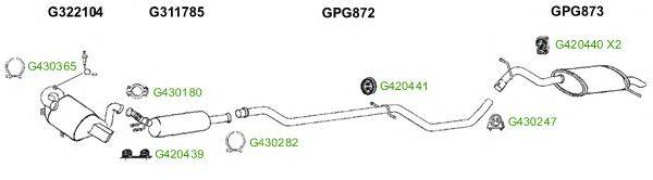 Система выпуска ОГ GT Exhaust 8937