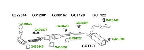 Система выпуска ОГ GT Exhaust 9048