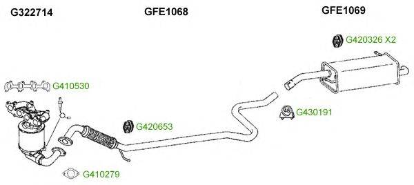 Система выпуска ОГ GT Exhaust 9429