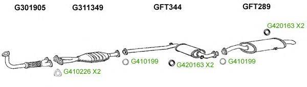 Система выпуска ОГ GT Exhaust 9549