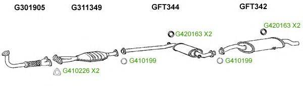 Система выпуска ОГ GT Exhaust 9550