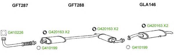 Система выпуска ОГ GT Exhaust 9569