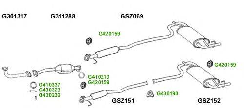 Система выпуска ОГ GT Exhaust 9760