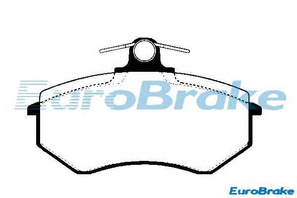 Комплект тормозных колодок, дисковый тормоз EUROBRAKE 5501224727