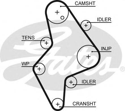 Ремень ГРМ GATES 5658XS