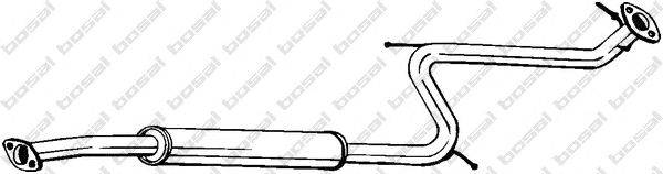 Средний глушитель выхлопных газов TESH 260710