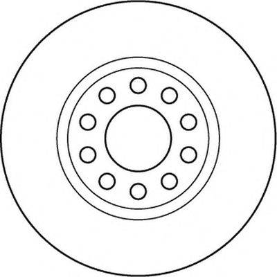Тормозной диск JURID 562152