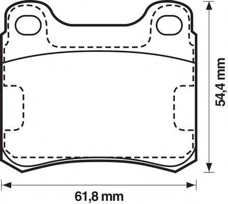 Комплект тормозных колодок, дисковый тормоз BENDIX 571344B