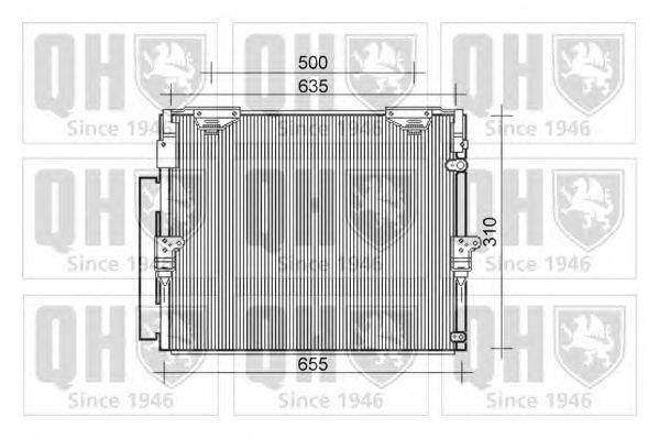 Конденсатор, кондиционер QUINTON HAZELL QCN630