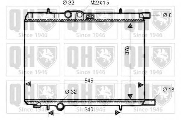 Радиатор, охлаждение двигателя QUINTON HAZELL QER1911