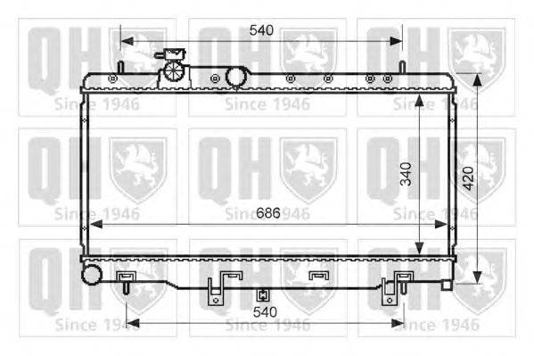 Радиатор, охлаждение двигателя QUINTON HAZELL QER2574
