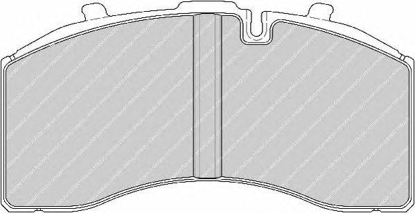 Комплект тормозных колодок, дисковый тормоз FERODO FCV1657B