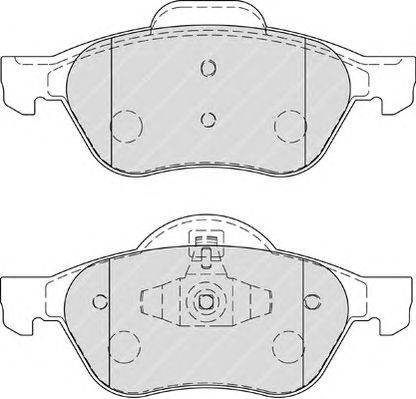 Комплект тормозных колодок, дисковый тормоз FERODO 24535