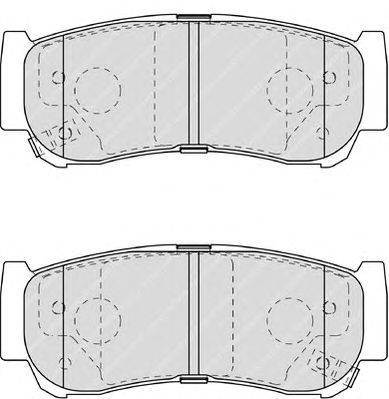 Комплект тормозных колодок, дисковый тормоз FERODO 24488