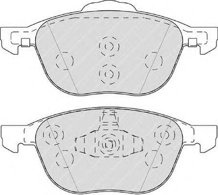 Комплект тормозных колодок, дисковый тормоз FERODO 23724