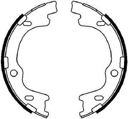 Комплект тормозных колодок, стояночная тормозная система FERODO FSB4022