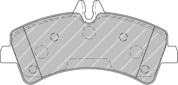 Комплект тормозных колодок, дисковый тормоз FERODO FSL1779