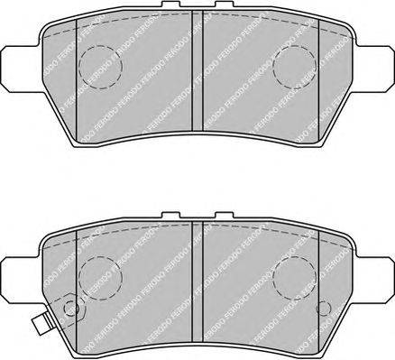 Комплект тормозных колодок, дисковый тормоз FERODO FSL1882