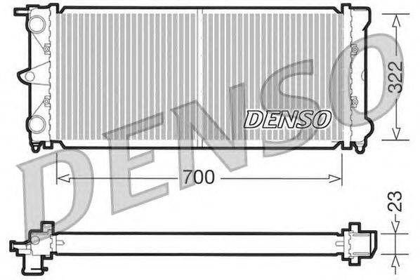 Радиатор, охлаждение двигателя DENSO DRM32021