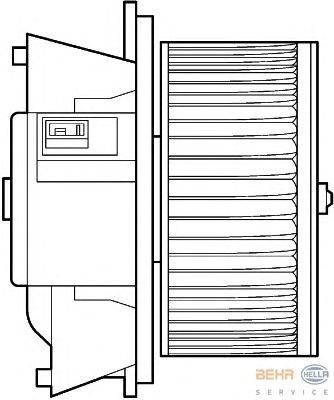 Вентилятор салона HELLA 8EW 351 039-321