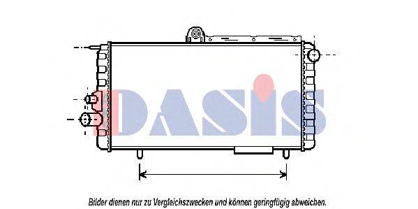 Радиатор, охлаждение двигателя AKS DASIS 010080N