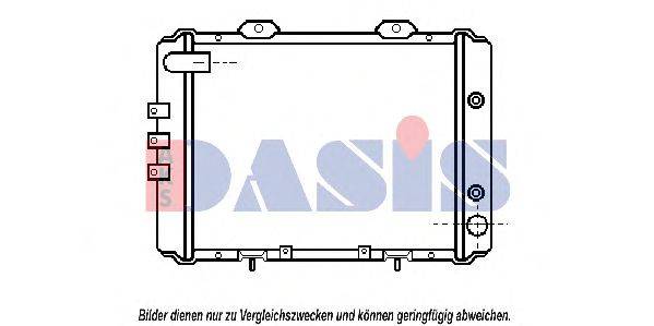 Радиатор, охлаждение двигателя AKS DASIS DN2053