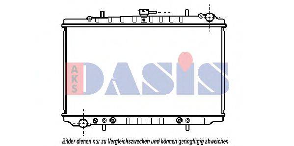 Радиатор, охлаждение двигателя AKS DASIS 071350N