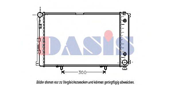 Радиатор, охлаждение двигателя AKS DASIS 50141