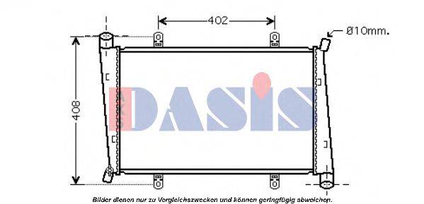Радиатор, охлаждение двигателя AKS DASIS 140014N