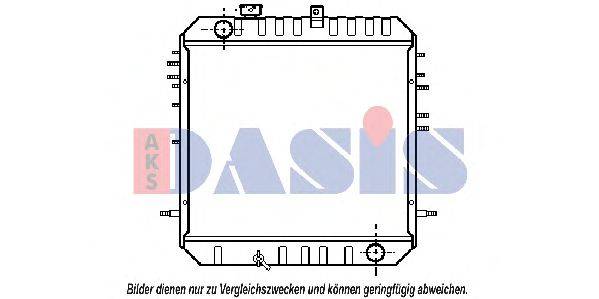 Радиатор, охлаждение двигателя AKS DASIS 141150N