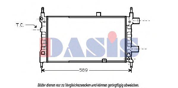 Радиатор, охлаждение двигателя AKS DASIS 13049