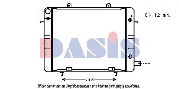 Радиатор, охлаждение двигателя AKS DASIS 13178