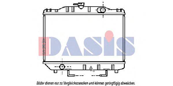 Радиатор, охлаждение двигателя AKS DASIS 210200N