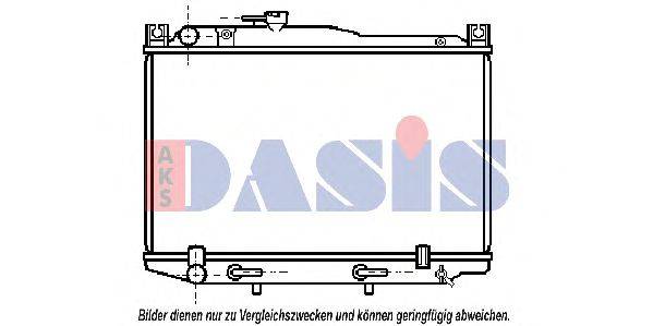 Радиатор, охлаждение двигателя AKS DASIS TO2096