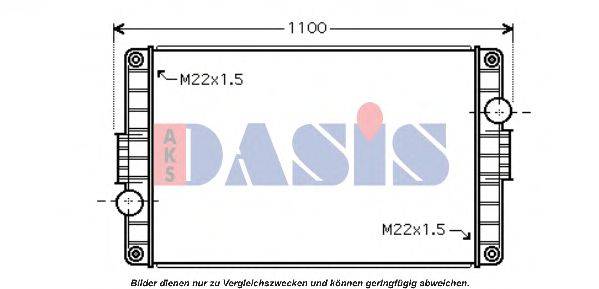 Радиатор, охлаждение двигателя AKS DASIS VL2046