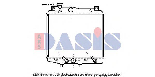 Радиатор, охлаждение двигателя AKS DASIS 27524
