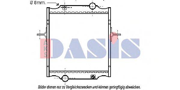 Радиатор, охлаждение двигателя AKS DASIS 390260N