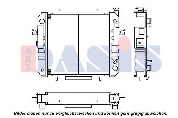 Радиатор, охлаждение двигателя AKS DASIS 430005N