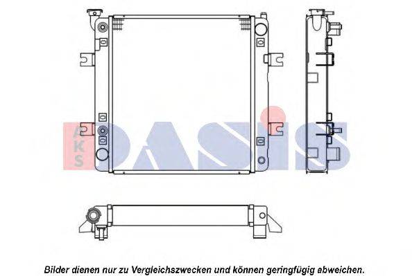 Радиатор, охлаждение двигателя AKS DASIS 430024N