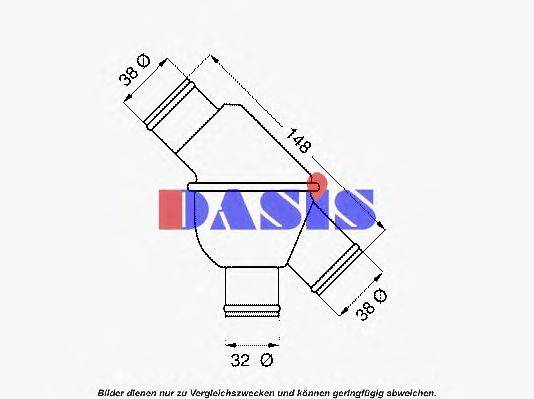 Термостат, охлаждающая жидкость AKS DASIS 434180