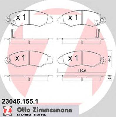 Комплект тормозных колодок, дисковый тормоз REMSA 70283