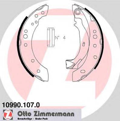 Комплект тормозных колодок ZIMMERMANN 10990.107.0