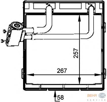 Испаритель, кондиционер HELLA 8FV351336091