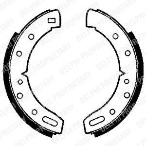 Комплект тормозных колодок DELPHI LS1037