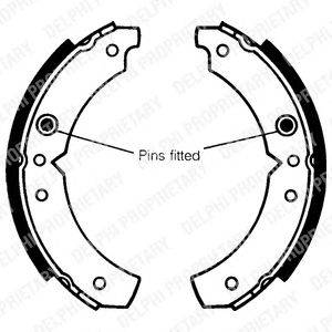 Комплект тормозных колодок DELPHI LS1045