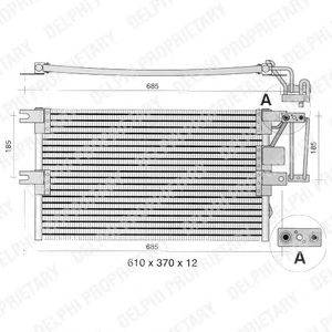 Конденсатор, кондиционер DELPHI TSP0225198