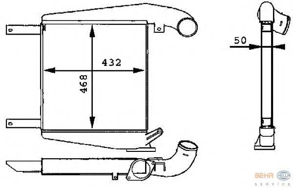 Интеркулер BEHR HELLA SERVICE 68835