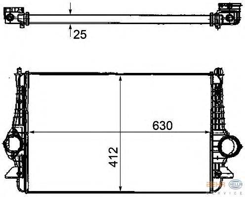 Интеркулер HELLA 8ML 376 746-571