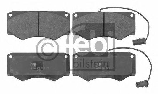 Комплект тормозных колодок, дисковый тормоз FEBI BILSTEIN 16333